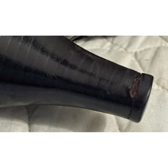 Sofft Women's 8.5M Black Ophelia Heeled Leather Zip Up Ankle Boots FLAW - Picture 10 of 10